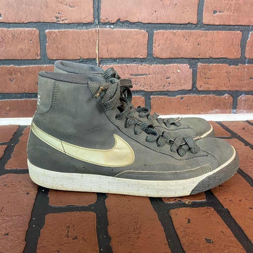 Nike Blazer High Grey Shoes Womens 9.5 Style 317808-007